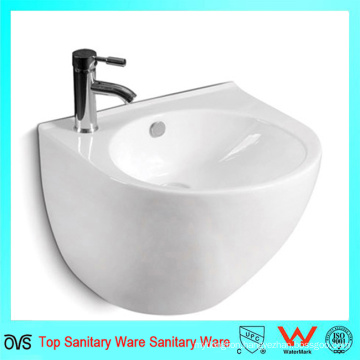 Round Shaped Wall-Hung Half One-Piece Basin